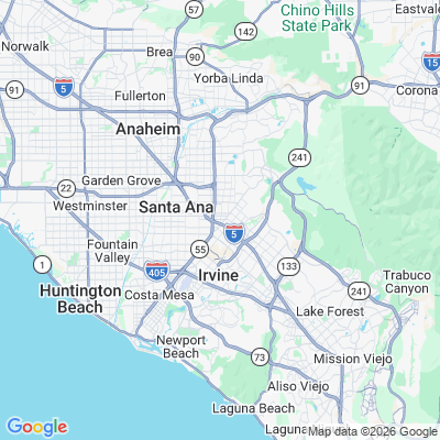 Map for Tustin, CA