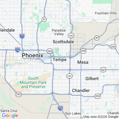 Map for Tempe, AZ