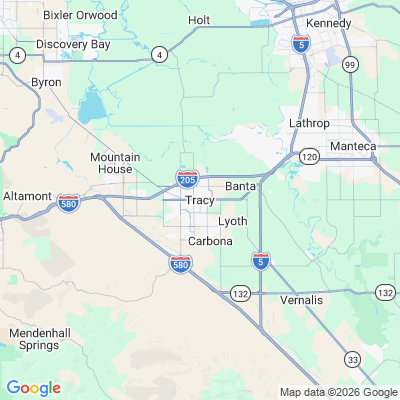 Map for Tracy, CA
