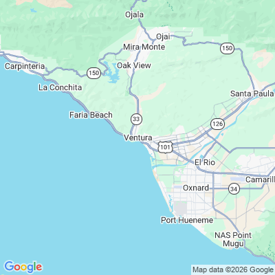 Map for Ventura, CA